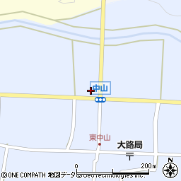 兵庫県丹波市春日町中山968-1周辺の地図