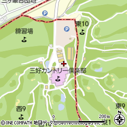愛知県みよし市黒笹町三ヶ峯周辺の地図