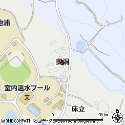 愛知県豊田市貝津町奥洞周辺の地図