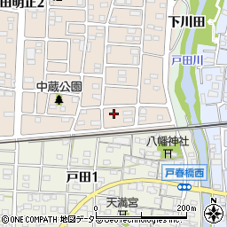 愛知県名古屋市中川区富田町大字戸田東蔵周辺の地図