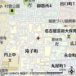 愛知県名古屋市昭和区滝子町周辺の地図