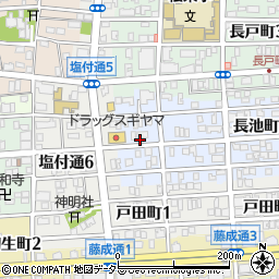 愛知県名古屋市昭和区長池町1丁目周辺の地図