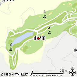 愛知県豊田市芳友町山ノ田周辺の地図