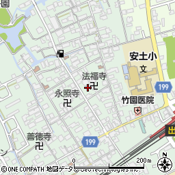 滋賀県近江八幡市安土町常楽寺642周辺の地図