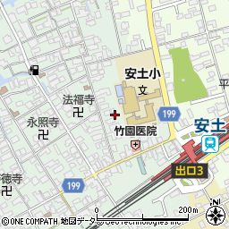 滋賀県近江八幡市安土町常楽寺564周辺の地図