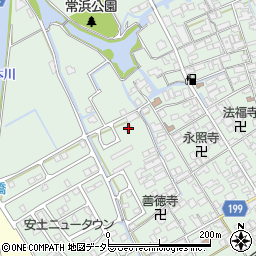 滋賀県近江八幡市安土町常楽寺1050-2周辺の地図
