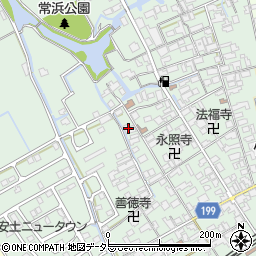 滋賀県近江八幡市安土町常楽寺794周辺の地図