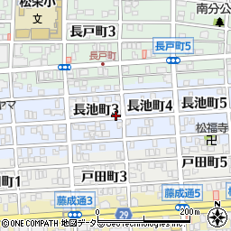 愛知県名古屋市昭和区長池町周辺の地図