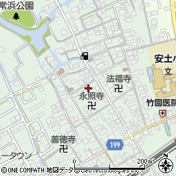 滋賀県近江八幡市安土町常楽寺815周辺の地図