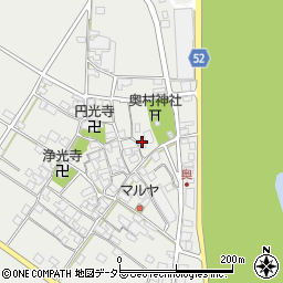 滋賀県東近江市五個荘奥町329周辺の地図