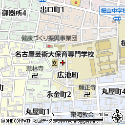 愛知県名古屋市昭和区広池町17周辺の地図