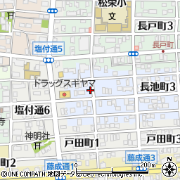 愛知県名古屋市昭和区長池町1丁目13周辺の地図