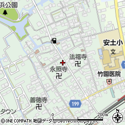滋賀県近江八幡市安土町常楽寺816周辺の地図