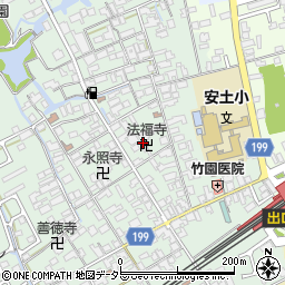滋賀県近江八幡市安土町常楽寺639周辺の地図