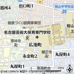 愛知県名古屋市昭和区広池町22周辺の地図