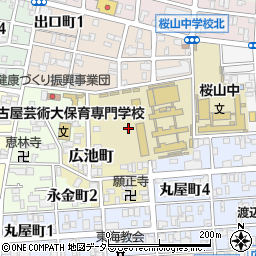 愛知県名古屋市昭和区広池町周辺の地図