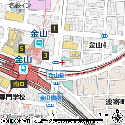 ローソン金山駅前店周辺の地図