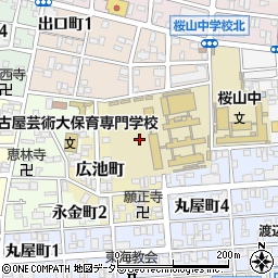 愛知県名古屋市昭和区広池町周辺の地図