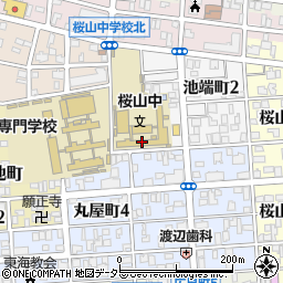名古屋市立桜山中学校周辺の地図