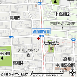 太陽生命高畑寮周辺の地図