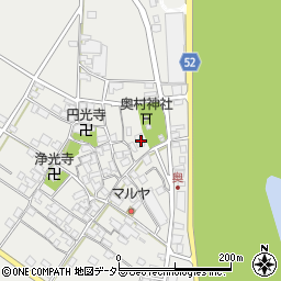 滋賀県東近江市五個荘奥町328周辺の地図