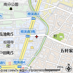 愛知県名古屋市昭和区檀溪通周辺の地図