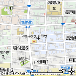 愛知県名古屋市昭和区長池町1丁目8周辺の地図