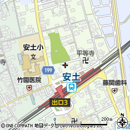 滋賀県近江八幡市安土町上豊浦1345周辺の地図