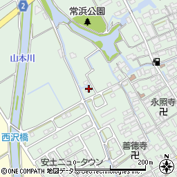 滋賀県近江八幡市安土町常楽寺1043周辺の地図