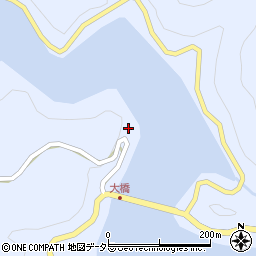 愛知県北設楽郡豊根村古真立下路周辺の地図