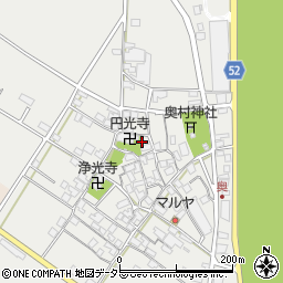 滋賀県東近江市五個荘奥町668周辺の地図