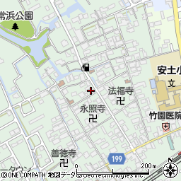 滋賀県近江八幡市安土町常楽寺774周辺の地図