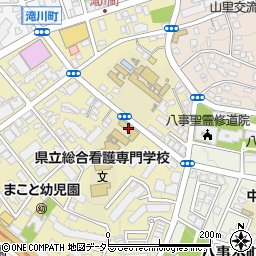 愛知県庁　健康福祉部地方機関　総合看護専門学校周辺の地図