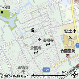 滋賀県近江八幡市安土町常楽寺644周辺の地図