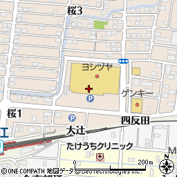 愛知県海部郡蟹江町桜周辺の地図
