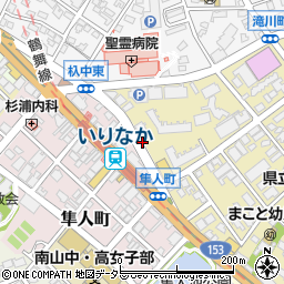 名鉄協商いりなか駅前駐車場周辺の地図