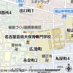 愛知県名古屋市昭和区広池町10周辺の地図
