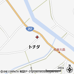 愛知県設楽町（北設楽郡）東納庫（トチダ）周辺の地図