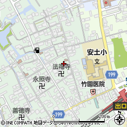 滋賀県近江八幡市安土町常楽寺652周辺の地図