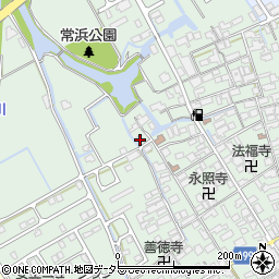滋賀県近江八幡市安土町常楽寺791周辺の地図