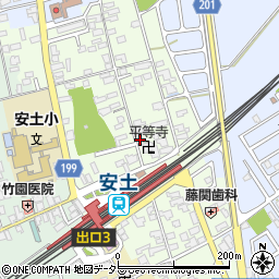 滋賀県近江八幡市安土町上豊浦1494周辺の地図