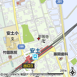 滋賀県近江八幡市安土町上豊浦1474周辺の地図