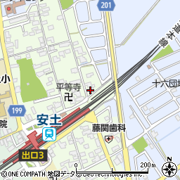 滋賀県近江八幡市安土町上豊浦1567周辺の地図