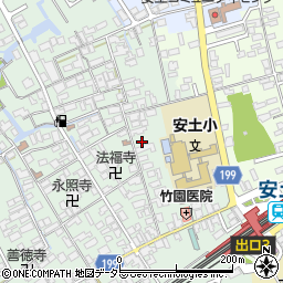 滋賀県近江八幡市安土町常楽寺548-1周辺の地図