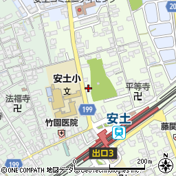 滋賀県近江八幡市安土町上豊浦1363周辺の地図