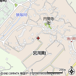 神奈川県三浦市宮川町周辺の地図