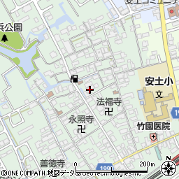 滋賀県近江八幡市安土町常楽寺769周辺の地図