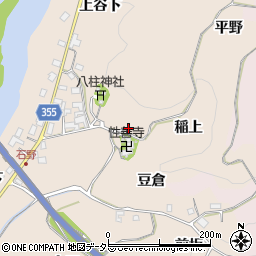 愛知県豊田市石野町稲上周辺の地図