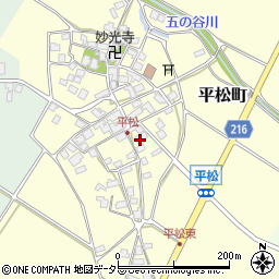 滋賀県東近江市平松町537周辺の地図