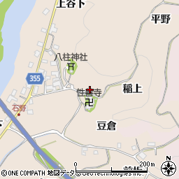 愛知県豊田市石野町（稲上）周辺の地図